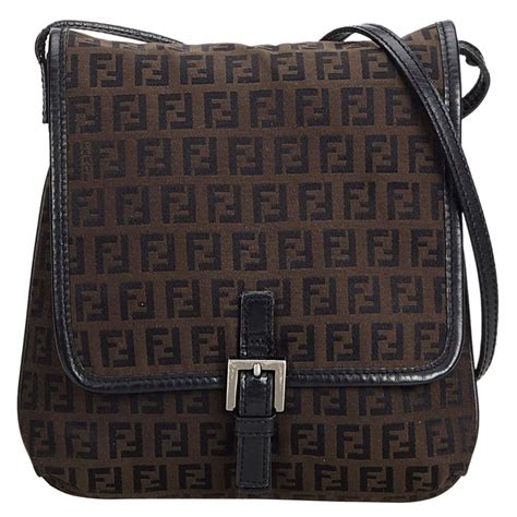 fendi brown small bag|dark brown fendi fabric.